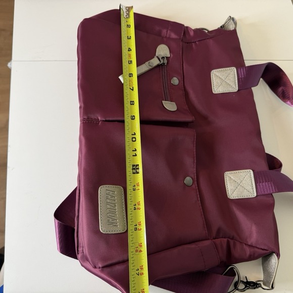 Balizuoan Purse Mommy Bag Plum  Nylon Pockets Adjustable Strap New In‎ Bag - Picture 16 of 16